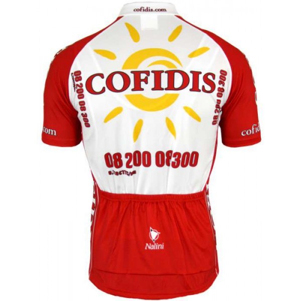 Cofidis 2008 Kurzarmtrikot mit kurzem Reißverschluss