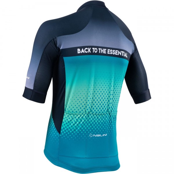 Denver Jersey Radtrikot kurzarm blau/türkis