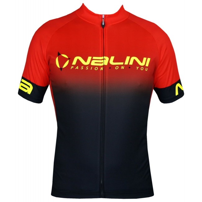 Horizon Jersey Radtrikot kurzarm schwarz/orangerot Horizon Jersey Radtrikot kurzarm schwarz/orangerot