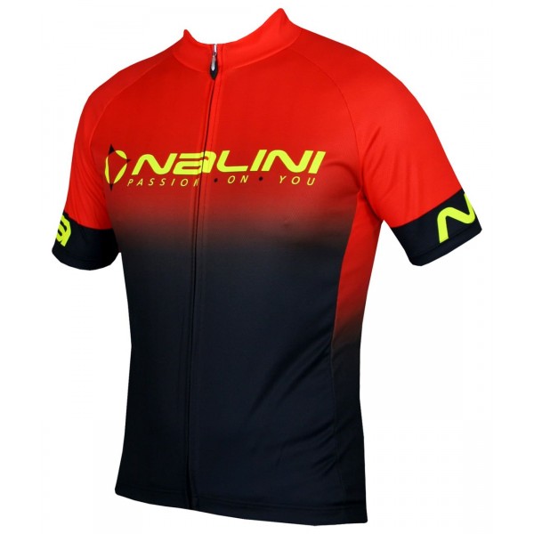 Horizon Jersey Radtrikot kurzarm schwarz/orangerot Horizon Jersey Radtrikot kurzarm schwarz/orangerot