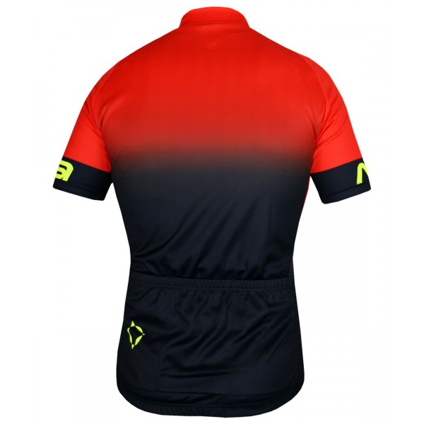 Horizon Jersey Radtrikot kurzarm schwarz/orangerot Horizon Jersey Radtrikot kurzarm schwarz/orangerot