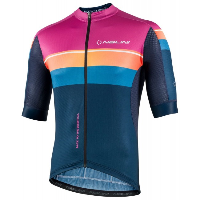 New Speed Radtrikot kurzarm blau/orange/magenta New Speed Radtrikot kurzarm blau/orange/magenta