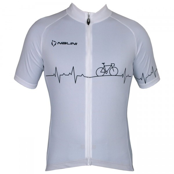 Radsport-Set (Radtrikot Pulse Jersey+Trägerhose Fireball) weiß/schwarz Radsport-Set (Radtrikot Pulse Jersey+Trägerhose Fireball) weiß/schwarz