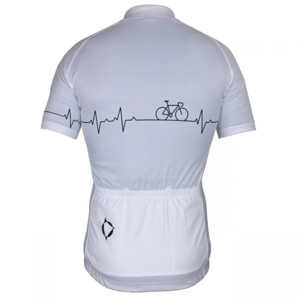 Radsport-Set (Radtrikot Pulse Jersey+Trägerhose Fireball) weiß/schwarz Radsport-Set (Radtrikot Pulse Jersey+Trägerhose Fireball) weiß/schwarz