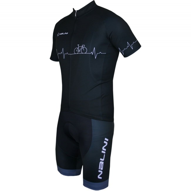 Radsport-Set (Radtrikot Pulse Jersey+Trägerhose Fireball) schwarz Radsport-Set (Radtrikot Pulse Jersey+Trägerhose Fireball) schwarz