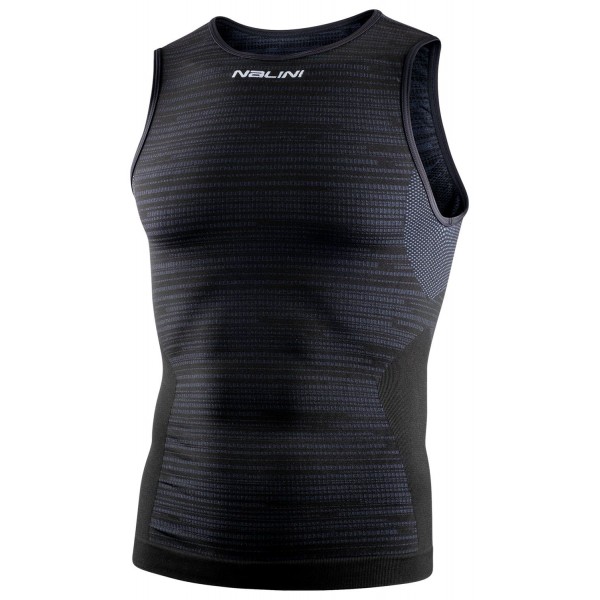 Seamless Tank Funktionsunterhemd ärmellos schwarz