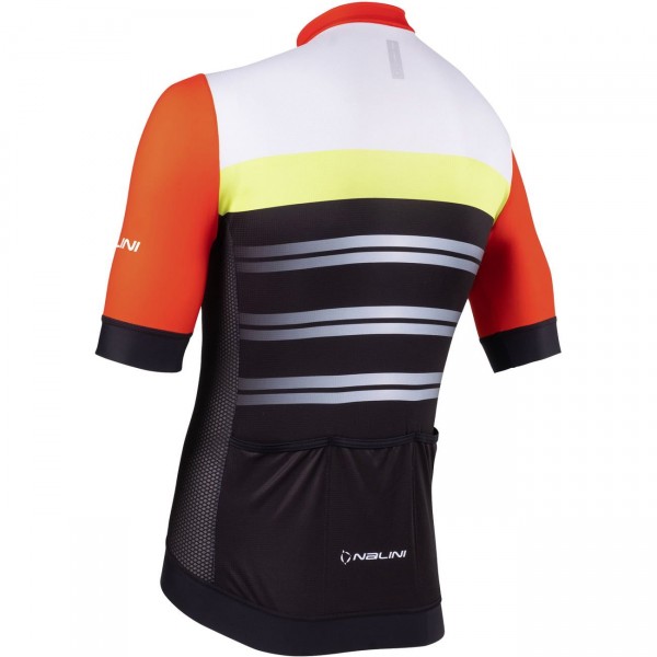 Seattle Jersey Radtrikot kurzarm schwarz/orangerot