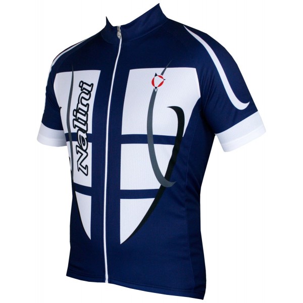 STEEL JERSEY Radtrikot kurzarm blau/weiß STEEL JERSEY Radtrikot kurzarm blau/weiß