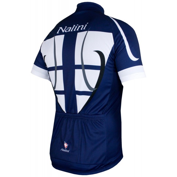 STEEL JERSEY Radtrikot kurzarm blau/weiß STEEL JERSEY Radtrikot kurzarm blau/weiß