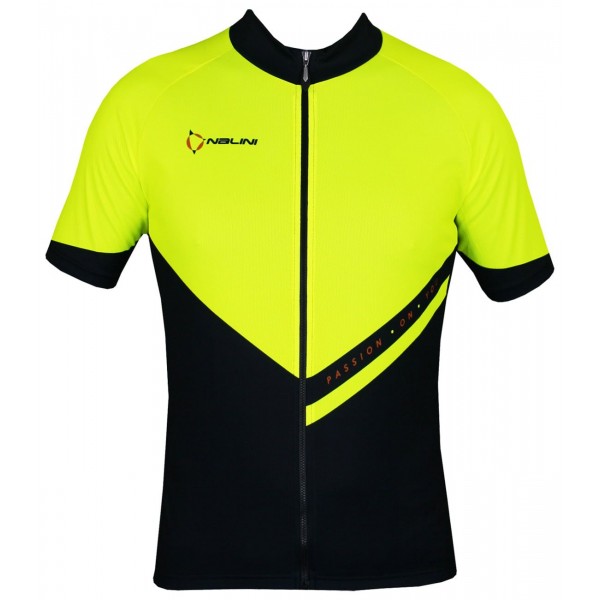 VENDETTA Radtrikot kurzarm schwarz/neongelb