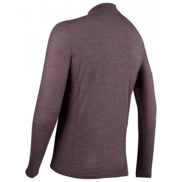 Wool LS Jersey Radtrikot langarm grau melange Wool LS Jersey Radtrikot langarm grau melange