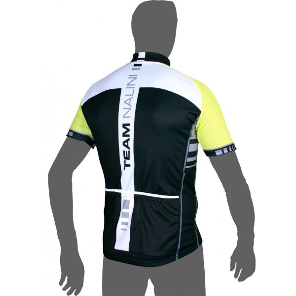 Übergröße TANDE Kurzarmtrikot schwarz/lime