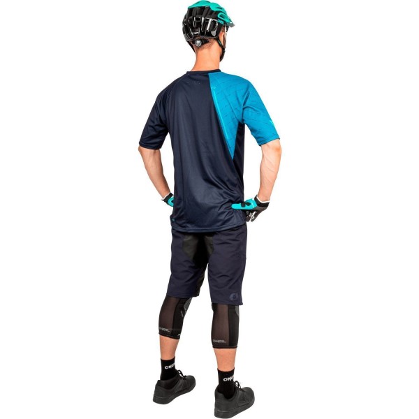 PIN IT Radtrikot kurzarm MTB/Freeride dark blue/teal