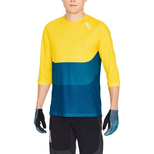 ESSENTIAL ENDURO 3/4 LIGHT Radtrikot kurzarm gelb/blau (sulphite multi yellow) ESSENTIAL ENDURO 3/4 LIGHT Radtrikot kurzarm gelb/blau (sulphite multi yellow)