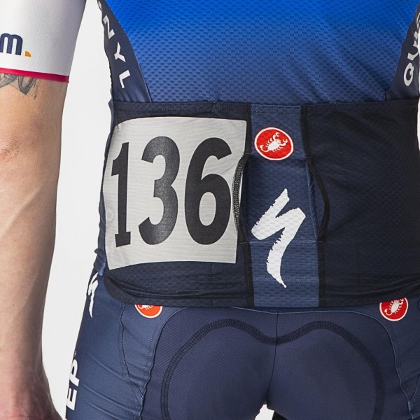 Quick Step-Alpha Vinyl 2022 Aero Race 6.1 Radtrikot kurzarm (langer RV)-Radsport-Profi-Team Quick Step-Alpha Vinyl 2022 Aero Race 6.1 Radtrikot kurzarm (langer RV)-Radsport-Profi-Team