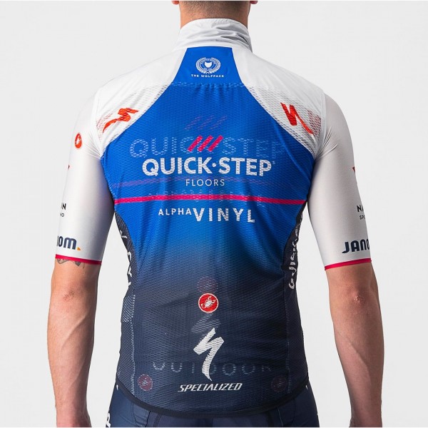 Quick Step-Alpha Vinyl 2022 PRO LIGHT Fahrradweste-Radsport-Profi-Team Quick Step-Alpha Vinyl 2022 PRO LIGHT Fahrradweste-Radsport-Profi-Team