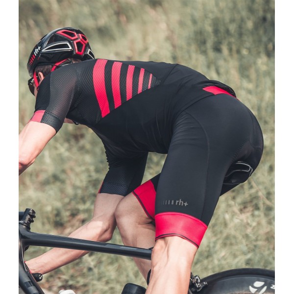 Logo Trägerhose kurz schwarz/rot Logo Trägerhose kurz schwarz/rot