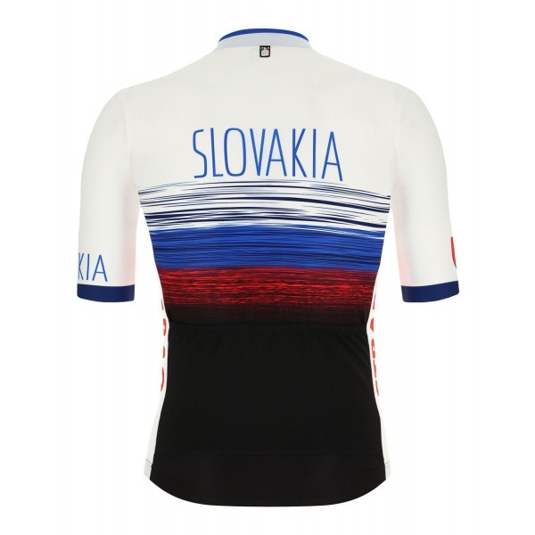 SLOWAKEI 2019 Kurzarmtrikot (langer Reißverschluss)-Radsport-National-Team