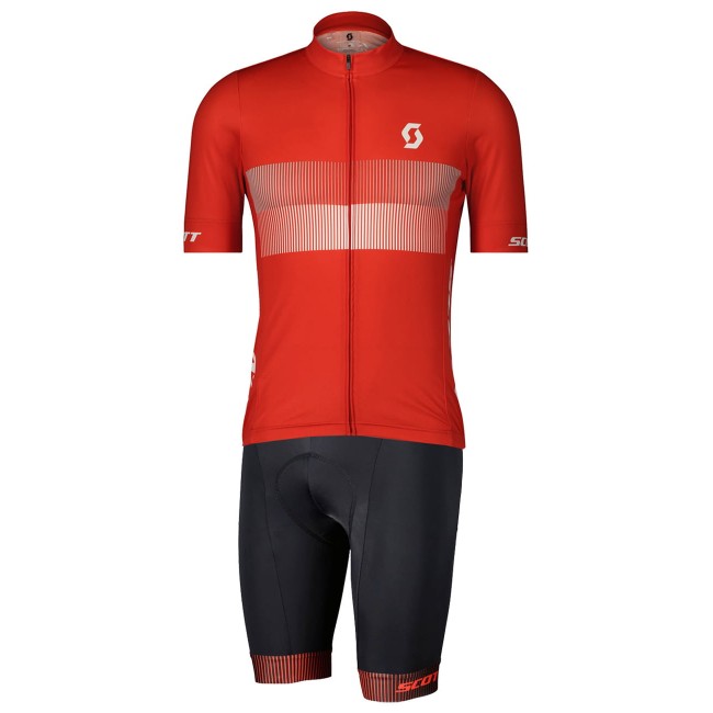 RC TEAM 10 Radsport-Set (Kurzarmtrikot+Trägerhose) rot/schwarz RC TEAM 10 Radsport-Set (Kurzarmtrikot+Trägerhose) rot/schwarz