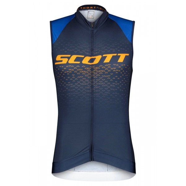 RC PRO Radtrikot ärmellos blau/orange