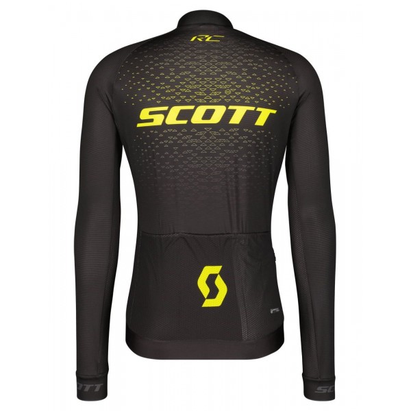 RC PRO Radtrikot langarm schwarz/gelb