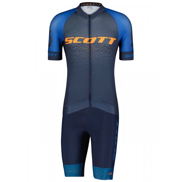 RC PRO Radsport-Set (Kurzarmtrikot+Trägerhose) blau/orange