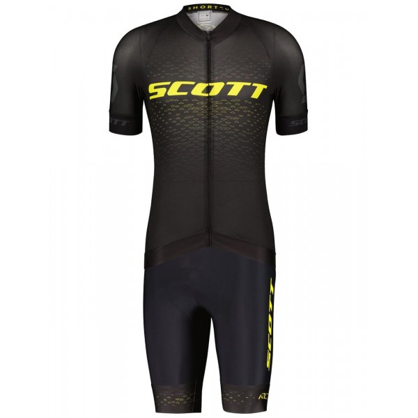 RC PRO Radsport-Set (Kurzarmtrikot+Trägerhose) schwarz/gelb