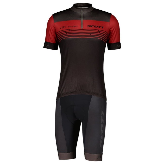 RC TEAM 20 Radsport-Set (Kurzarmtrikot kurzer RV+Radhose kurz) weinrot/schwarz RC TEAM 20 Radsport-Set (Kurzarmtrikot kurzer RV+Radhose kurz) weinrot/schwarz