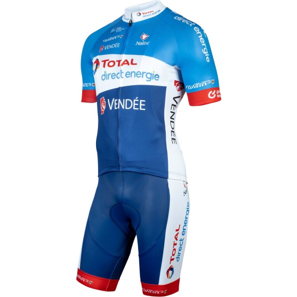 Team Total Direct Energy 2019 Radtrikot kurzarm (langer Reißverschluss) Radsport-Profi-Team Team Total Direct Energy 2019 Radtrikot kurzarm (langer Reißverschluss) Radsport-Profi-Team