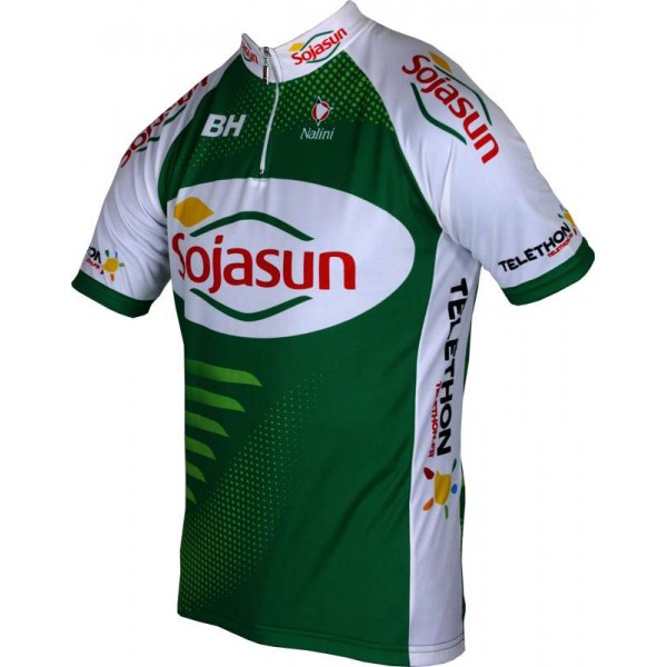 SOJASUN 2013 Radsport-Profi-Team-Kurzarmtrikot mit kurzem Reißverschluss