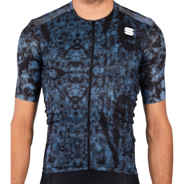 ESCAPE SUPERGIARA Radtrikot kurzarm schwarz/blau