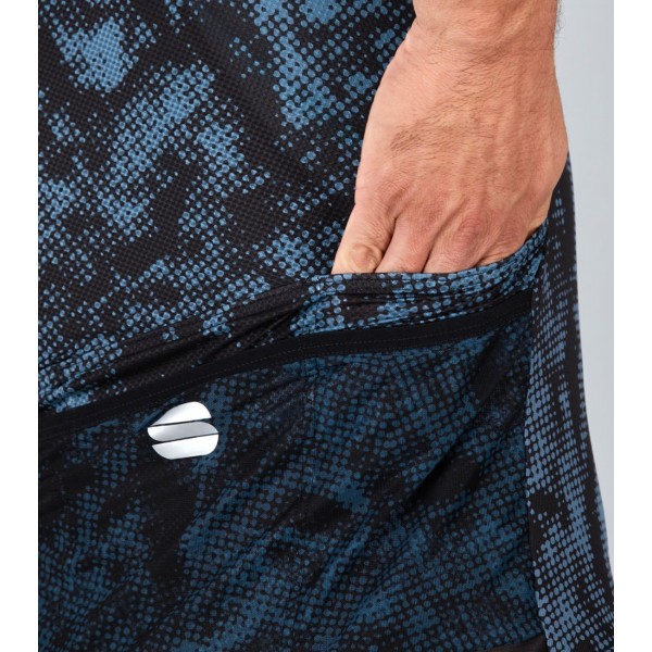 ESCAPE SUPERGIARA Radtrikot kurzarm schwarz/blau ESCAPE SUPERGIARA Radtrikot kurzarm schwarz/blau