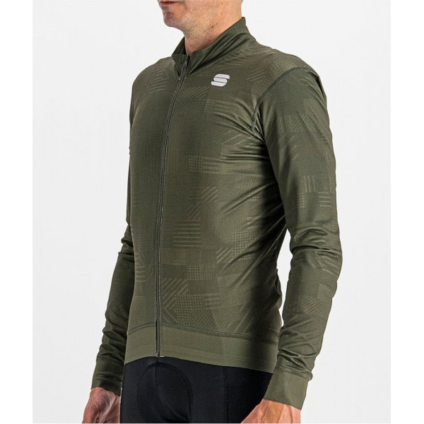 LOOM THERMAL JERSEY Radtrikot langarm grün LOOM THERMAL JERSEY Radtrikot langarm grün