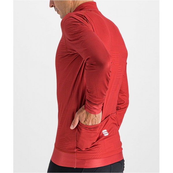 LOOM THERMAL JERSEY Radtrikot langarm rot LOOM THERMAL JERSEY Radtrikot langarm rot