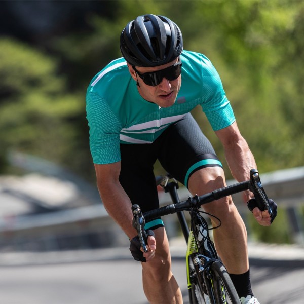 TEAM 2.0 RIBBON Radtrikot kurzarm grün/weiß TEAM 2.0 RIBBON Radtrikot kurzarm grün/weiß