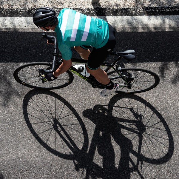 TEAM 2.0 RIBBON Radtrikot kurzarm grün/weiß TEAM 2.0 RIBBON Radtrikot kurzarm grün/weiß