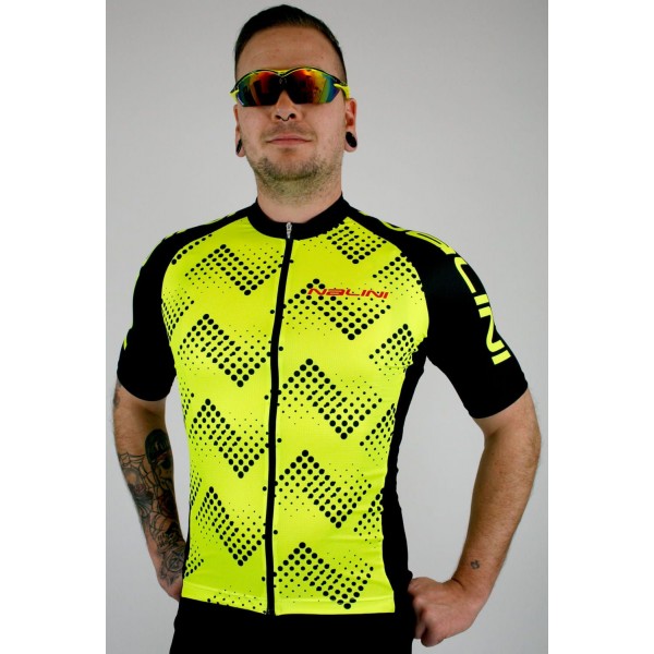 Übergröße PODIO 2.0 Radtrikot kurzarm gelb/schwarz Übergröße PODIO 2.0 Radtrikot kurzarm gelb/schwarz