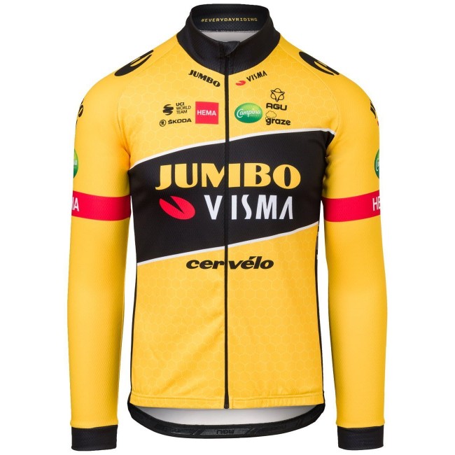 TEAM JUMBO-VISMA 2022 Radtrikot langarm-Radsport-Profi-Team TEAM JUMBO-VISMA 2022 Radtrikot langarm-Radsport-Profi-Team