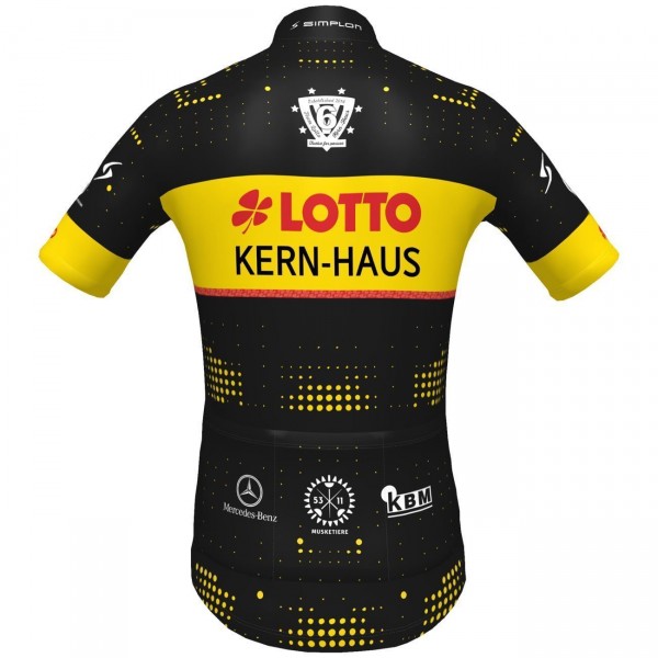 Team Lotto-Kern Haus 2022 Radtrikot kurzarm (langer Reißverschluss)-Radsport-Profi-Team Team Lotto-Kern Haus 2022 Radtrikot kurzarm (langer Reißverschluss)-Radsport-Profi-Team