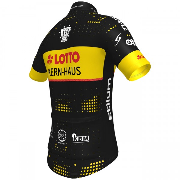 Team Lotto-Kern Haus 2022 Radtrikot kurzarm (langer Reißverschluss)-Radsport-Profi-Team Team Lotto-Kern Haus 2022 Radtrikot kurzarm (langer Reißverschluss)-Radsport-Profi-Team