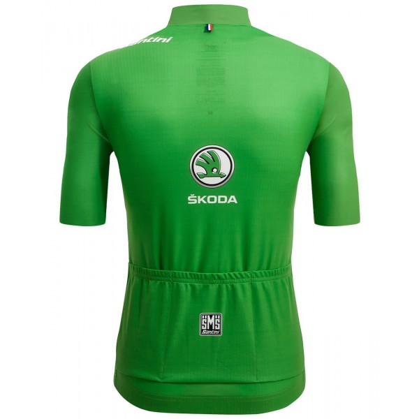 Tour de France 2022 grünes Trikot (maillot vert, bester Sprinter) Radtrikot kurzarm