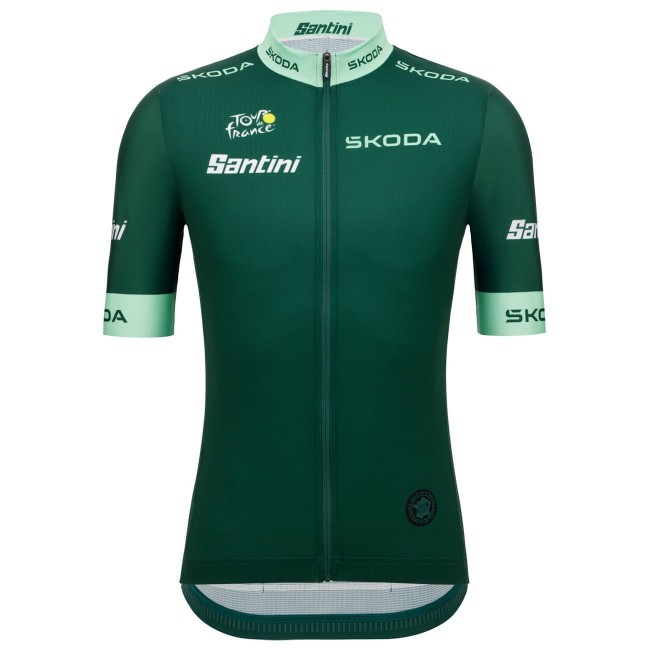 Tour de France 2023 grünes Trikot (maillot vert, bester Sprinter) Radtrikot kurzarm Tour de France 2023 grünes Trikot (maillot vert, bester Sprinter) Radtrikot kurzarm