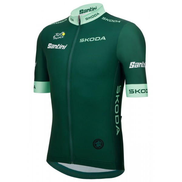 Tour de France 2023 grünes Trikot (maillot vert, bester Sprinter) Radtrikot kurzarm Tour de France 2023 grünes Trikot (maillot vert, bester Sprinter) Radtrikot kurzarm