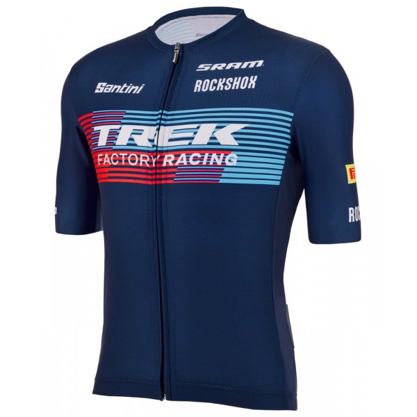 Trek Factory Racing XC 2023 Radtrikot kurzarm (langer Reißverschluss)-Radsport-Profi-Team