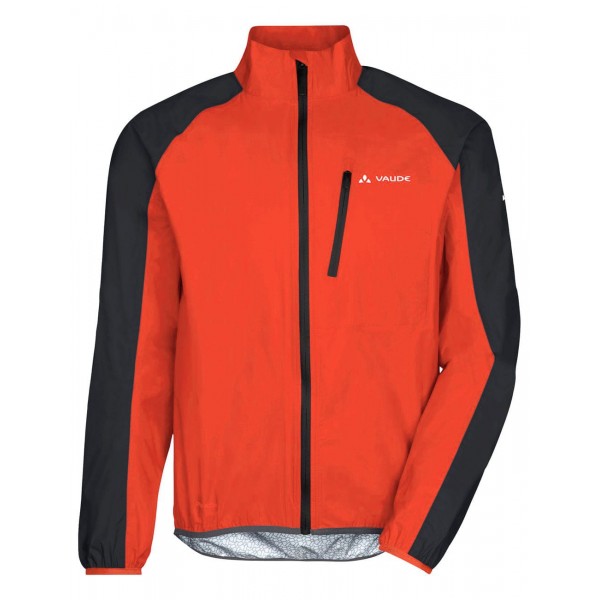 DROP JACKET III Fahrrad Regenjacke orange-rot/schwarz