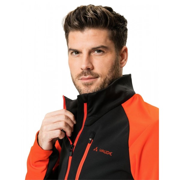 POSTA SOFTSHELL JACKET Fahrradjacke orange/schwarz
