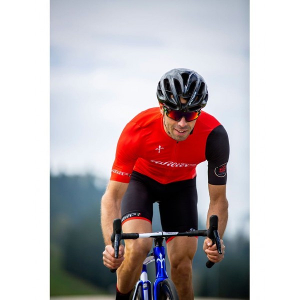CYCLING CLUB Radtrikot kurzarm rot