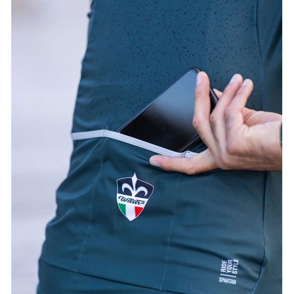 SPARTAN Windschutz Radtrikot langarm grün