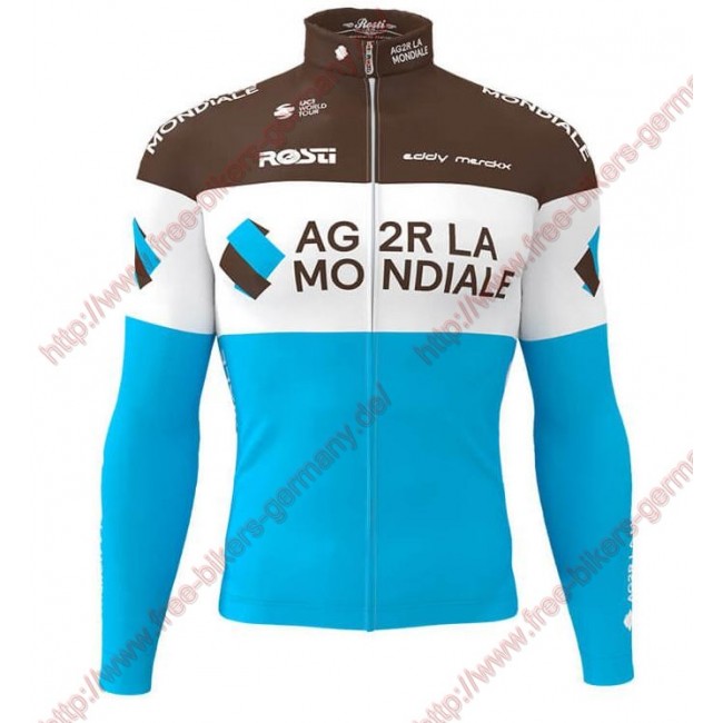 Profiteams AG2R LA MONDIALE 2019 Radsport Trikot Langarm Radtrikot Kaufen Profiteams AG2R LA MONDIALE 2019 Radsport Trikot Langarm Radtrikot Kaufen