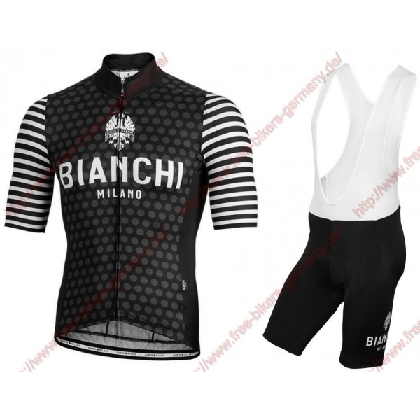 Profiteams BIANCHI MILANO Davoli Black Radbekleidung Satz Trikot Kurzarm+Trägerhosen Se Radtrikot Kaufen